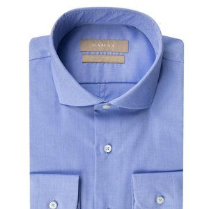 DAMAT Blue Travel Dress Shirt (Slim Fit)